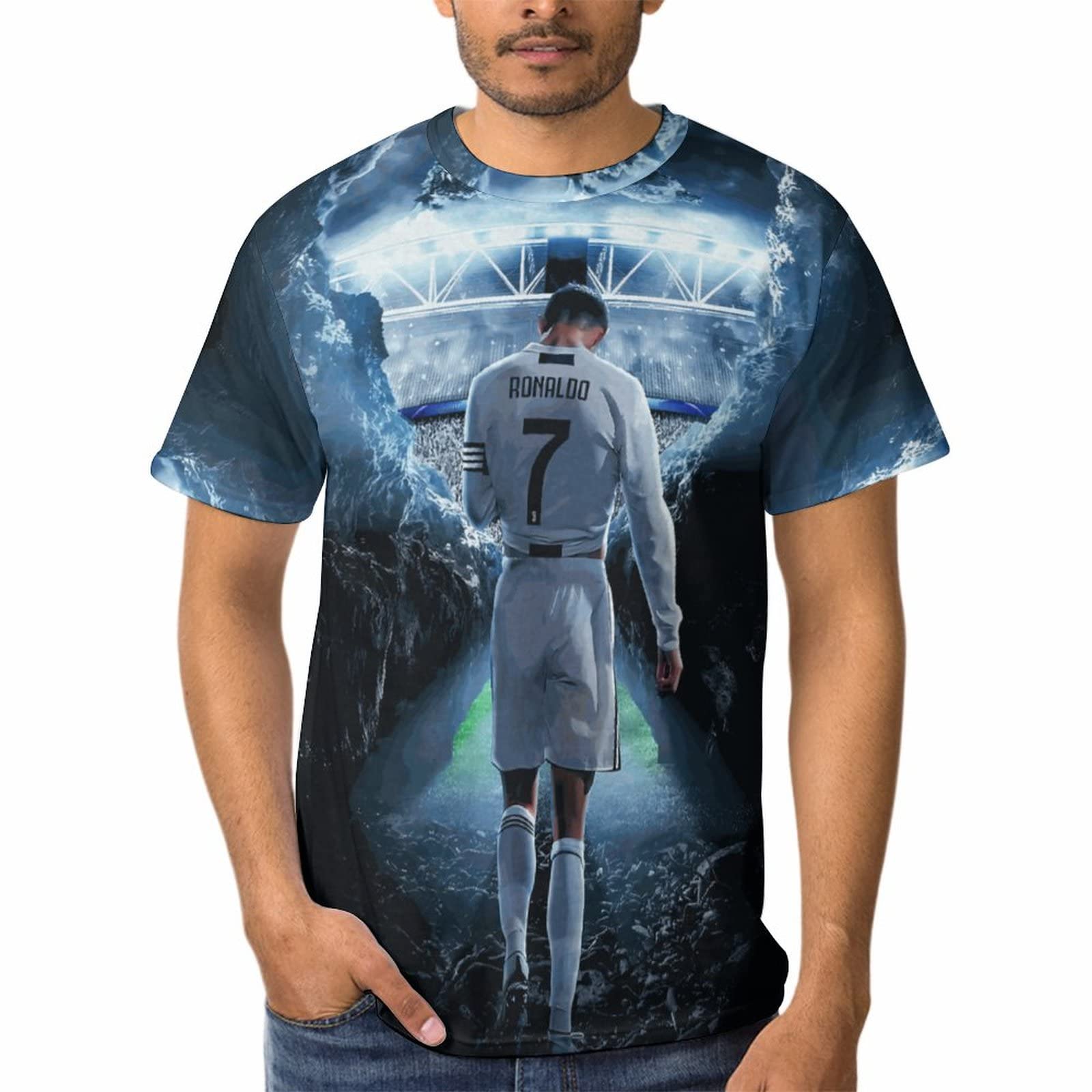 Amazon.co.jp: メンズ Tシャツ クリスティアーノ・ロナウド 半袖